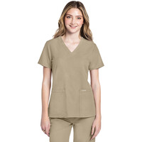 Γυναικεία Μπλούζα Cherokee Workwear Originals Ultra | V-Neck | 2 Τσέπες | Khaki