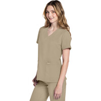 Γυναικεία Μπλούζα Cherokee Workwear Originals Ultra | V-Neck | 2 Τσέπες | Khaki