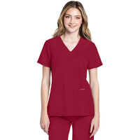 Γυναικεία Μπλούζα Cherokee Workwear Originals Ultra | V-Neck | 2 Τσέπες | Red