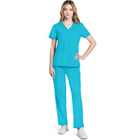 Γυναικεία Μπλούζα Cherokee Workwear Originals Ultra | V-Neck | 2 Τσέπες | Turquoise