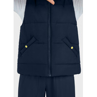 Μπουφάν Αμάνικο Γυναικείο Υγειονομικών KOI™ USA SmileyWorld Delighted Navy