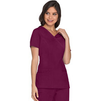 Γυναικεία Μπλούζα Cherokee Core Stretch | Mock Wrap | 3 Τσέπες | Wine