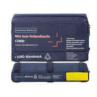 Φαρμακείο Αυτοκινήτου Holthaus Medical Σετ 3 σε 1 | DIN 13164:2022 | Τρίγωνο & Γιλέκο Ασφαλείας