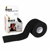Tape Κινησιοθεραπείας MoVeS Kinesiology Tape 5cm x 5m (Ρολό) | Μαύρο