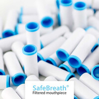 Επιστόμια SafeBreath™ με Φίλτρο (200 τμχ) - MD Diagnostics