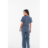 Μπλούζα Γυναικεία Υγειονομικών Premium Dr.Scrub Navy Grey