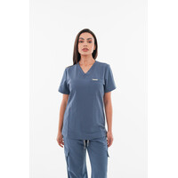 Μπλούζα Γυναικεία Υγειονομικών Premium Dr.Scrub Navy Grey