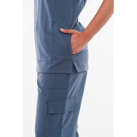 Μπλούζα Γυναικεία Υγειονομικών Premium Dr.Scrub Navy Grey