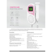 Φορητό εμβρυϊκό Doppler CONTEC10B | 2 MHz