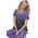 Μπλούζα Γυναικεία Υγειονομικών KOI™ USA Cali Heather Wistera/Charcaol Ombre