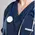 Μπλούζα Ανδρική Υγειονομικών Premium Dr.Scrub Navy Blue