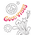 Μπλούζα Γυναικεία Yγειονομικών Diamond Neck Εμπριμέ ZOE+CHLOE Rainbow Leap