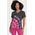 Μπλούζα Γυναικεία Υγειονομικών KOI™ USA Cali Tie Dye Burst Flamingo