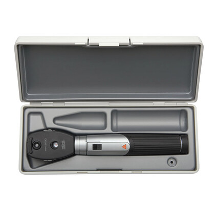 Σετ Οφθαλμοσκοπίου Οπτικής Ίνας Heine mini®3000 με Φωτισμό Xenon | Μαύρο