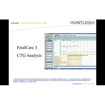 Λογισμικό Ανάλυσης & Απεικόνισης Καρδιοτοκογράφων FetalCare3 Huntleigh