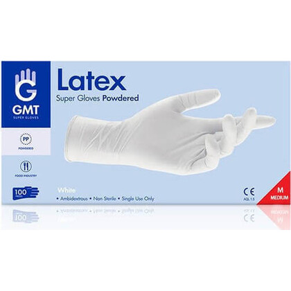 Γάντια Latex GMT με Πούδρα