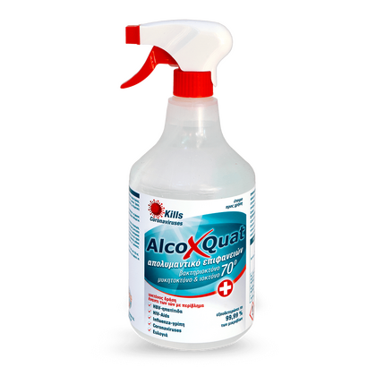 Απολυμαντικό Επιφανειών AlcoXQuat 1000ml + Αντλία