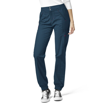 Παντελόνι Γυναικείο Υγειονομικών Wonderwink WonderFlex Cargo Zip Jogger Love Caribbean Blue