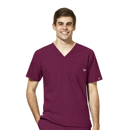Μπλούζα Ανδρική Υγειονομικών W123 V-Neck Wonderwink Wine