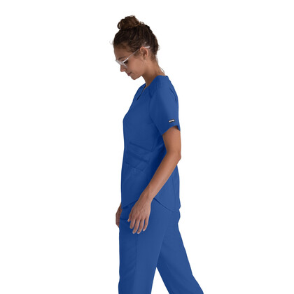 Μπλούζα Γυναικεία Yγειονομικών Impact Moto V-Neck Grey's Anatomy New Royal