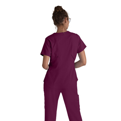 Μπλούζα Γυναικεία Yγειονομικών Impact Moto V-Neck Grey's Anatomy Wine