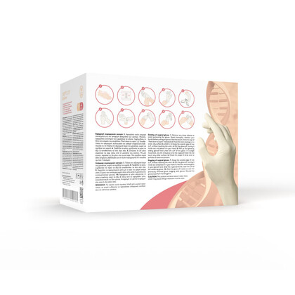 Γάντια Χειρουργικά Latex χωρίς Πούδρα 50 τεμάχια