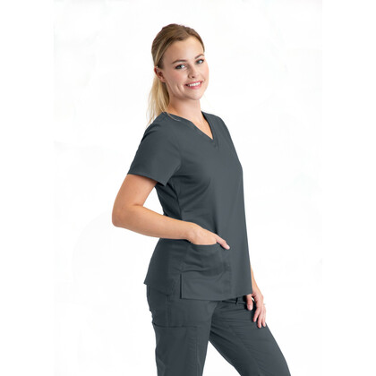 Μπλούζα Γυναικεία Yγειονομικών Essentials V-Neck Barco Pewter