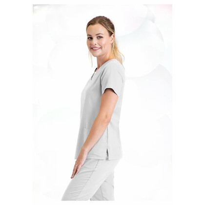 Μπλούζα Γυναικεία Yγειονομικών Essentials V-Neck Barco White