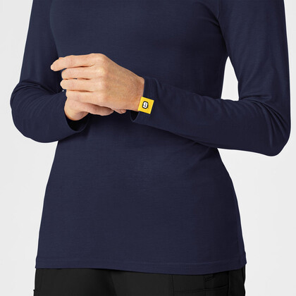 Μπλούζα Γυναικεία Yγειονομικών Wonderwink Silky Tee Navy Blue - 1+1 ΔΩΡΟ