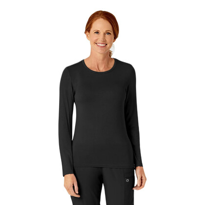 Μπλούζα Γυναικεία Yγειονομικών Wonderwink Silky Tee Black - 1+1 ΔΩΡΟ