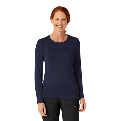 Μπλούζα Γυναικεία Yγειονομικών Wonderwink Silky Tee Navy Blue - 1+1 ΔΩΡΟ