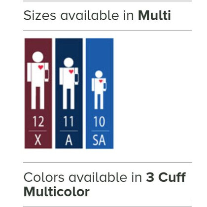 Πιεσόμετρο Παλάμης ADC USA Multikuf™ 731 με 3 Περιχειρίδες Διαφορετικών Χρωμάτων & Μεγεθών