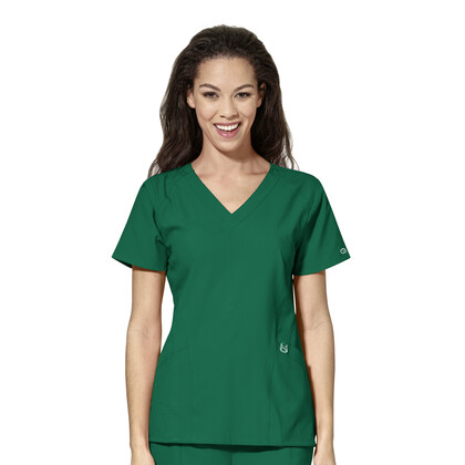 Μπλούζα Γυναικεία Yγειονομικών W123 V-Neck Wonderwink Hunter Green