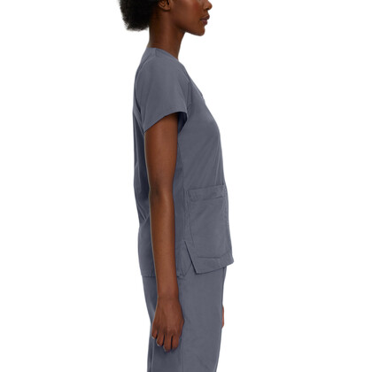 Μπλούζα Γυναικεία Yγειονομικών LANDAU Essentials 4-Pocket V-Neck Steel Grey