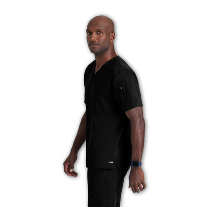 Μπλούζα Ανδρική Υγειονομικών Spandex Stretch Murphy V-Neck Grey's Anatomy Black