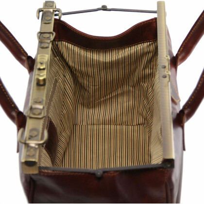 Tuscany Leather Δερμάτινη Ιατρική Τσάντα Barcelona σε Καφέ Χρώμα