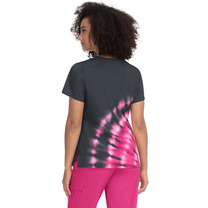 Μπλούζα Γυναικεία Υγειονομικών KOI™ USA Cali Tie Dye Burst Flamingo