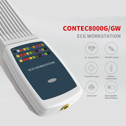 CONTEC8000G Ασύρματος Καρδιογράφος | 12 Κανάλια