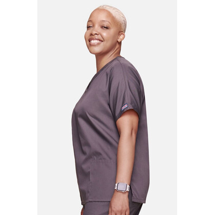 Γυναικεία Μπλούζα Cherokee Workwear Originals | V-Neck | 2 Τσέπες | Γκρι Ματ