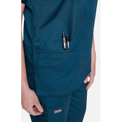 Γυναικεία Μπλούζα Cherokee Workwear Originals | V-Neck | 2 Τσέπες | Caribbean Blue
