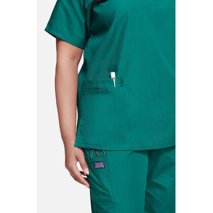 Γυναικεία Μπλούζα Cherokee Workwear Originals | V-Neck | 2 Τσέπες | Hunter Green