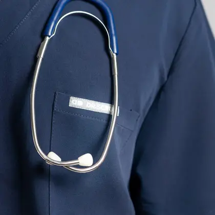 Μπλούζα Ανδρική Υγειονομικών Premium Dr.Scrub Navy Blue