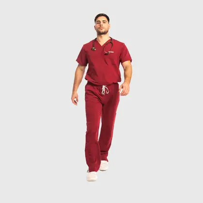 Μπλούζα Ανδρική Υγειονομικών Premium Dr.Scrub Burgundy
