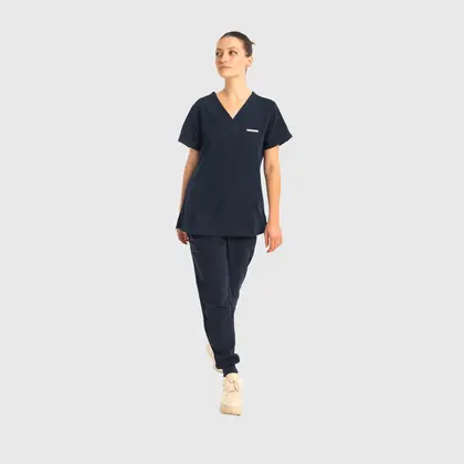 Μπλούζα Γυναικεία Υγειονομικών Premium Dr.Scrub Navy Blue