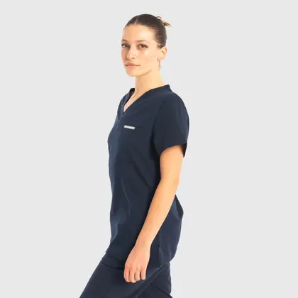 Μπλούζα Γυναικεία Υγειονομικών Premium Dr.Scrub Navy Blue