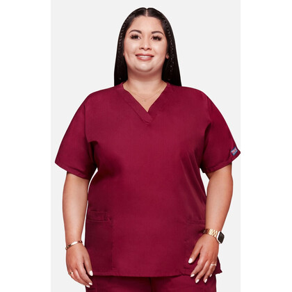 Γυναικεία Μπλούζα Cherokee Workwear Originals | V-Neck | 2 Τσέπες | Wine