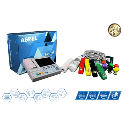 Καρδιογράφος Aspel Grey v.07.305 | 12 Κανάλια, Οθόνη Αφής, WiFi