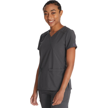 Γυναικεία Μπλούζα Dickies Essentials | Mock Wrap | 2 Τσέπες | Pewter