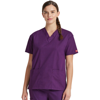 Γυναικεία Μπλούζα Dickies Signature | V-Neck | 3 Τσέπες | Eggplant