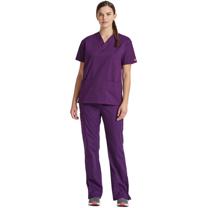 Γυναικεία Μπλούζα Dickies Signature | V-Neck | 3 Τσέπες | Eggplant